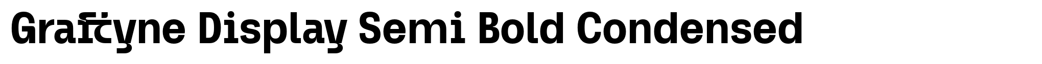 Graftyne Display Semi Bold Condensed image